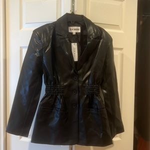 Steve Madden faux leather jacket new with tags size XS